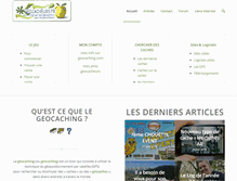 Tablet Screenshot of geocacheurs.fr